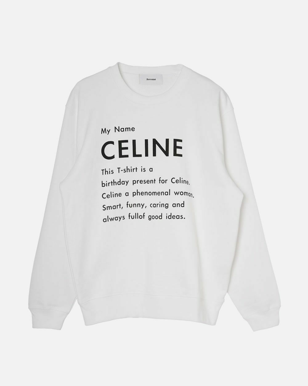 CE MY NAME スウェット トレーナー