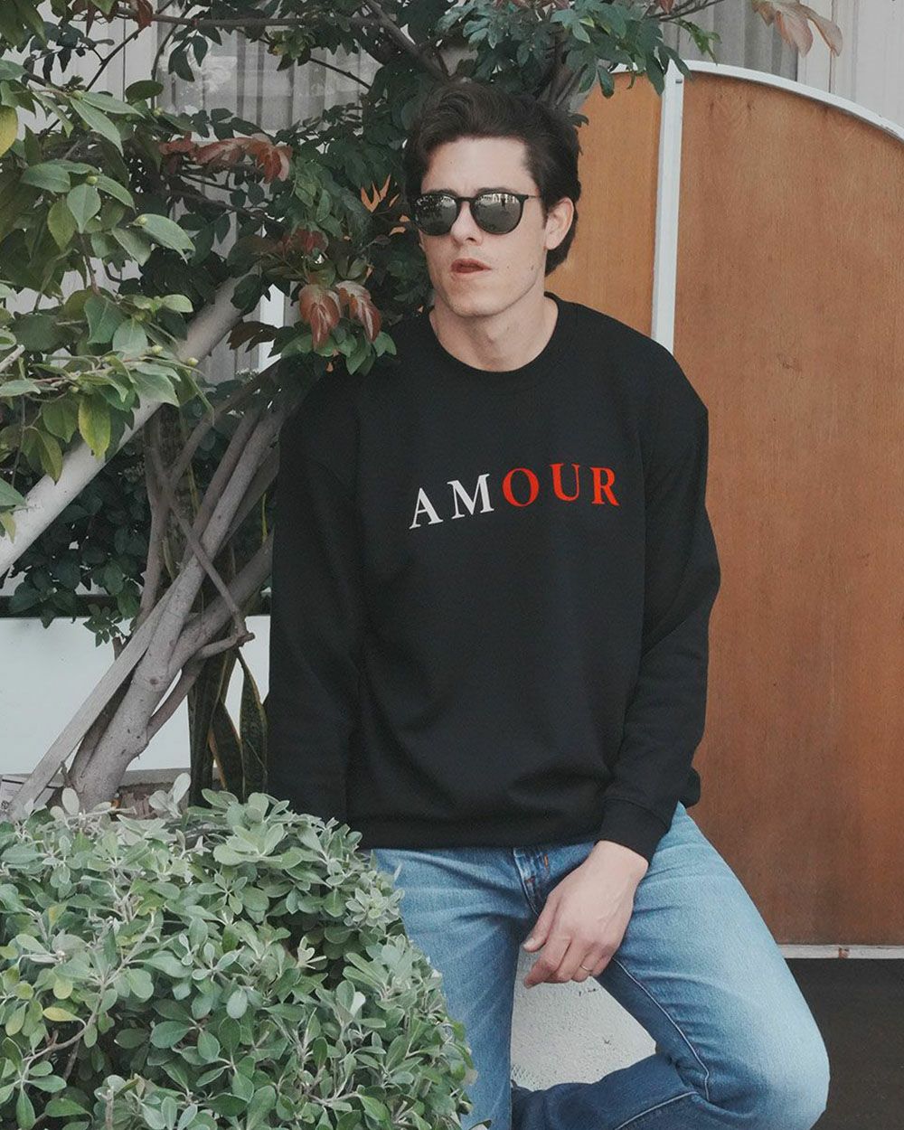 AMOUR LOGO スウェット トレーナー