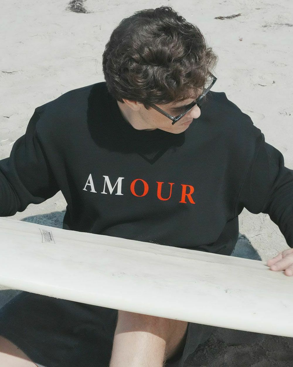 AMOUR LOGO スウェット トレーナー