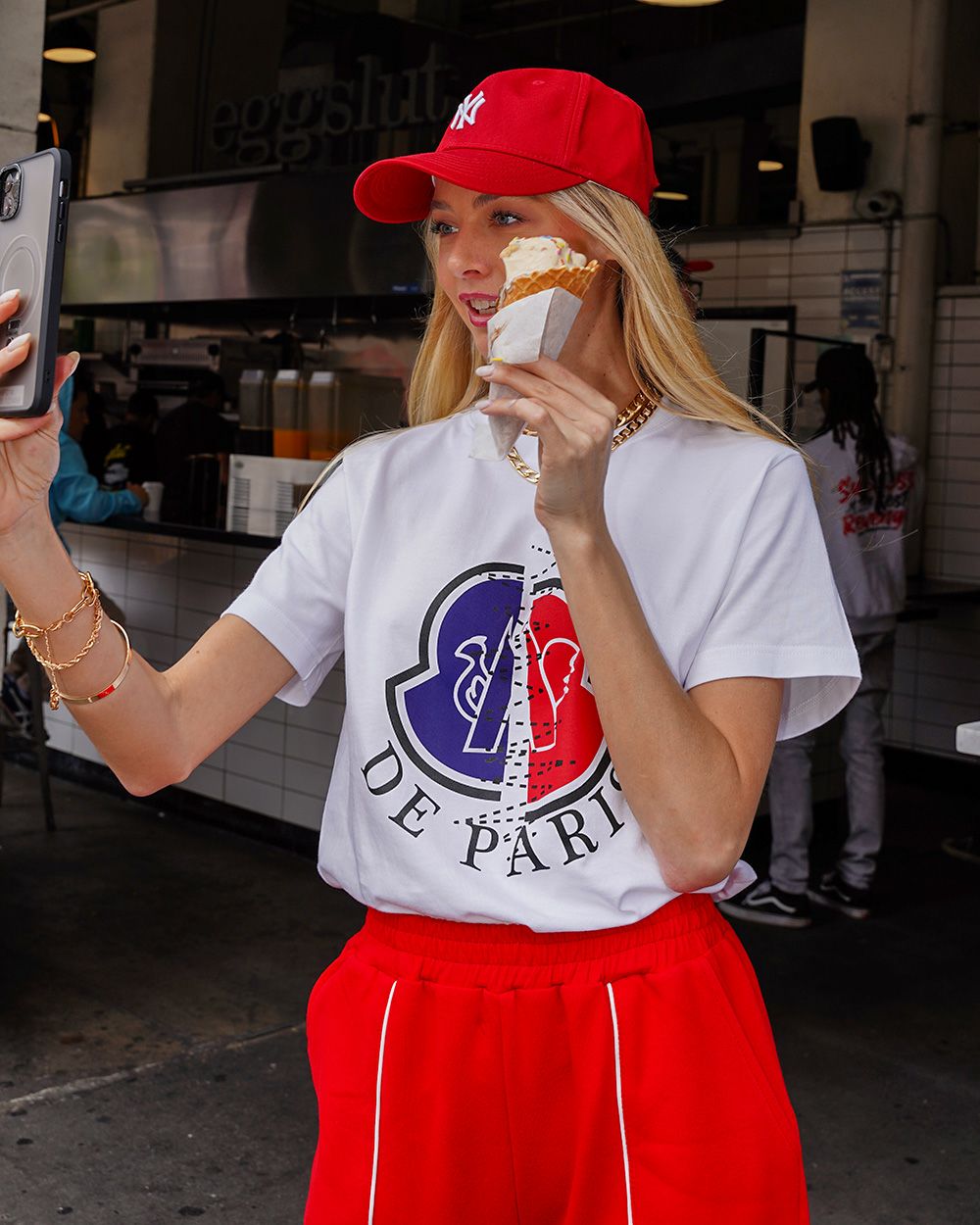LOGO DE PARIS Tシャツ